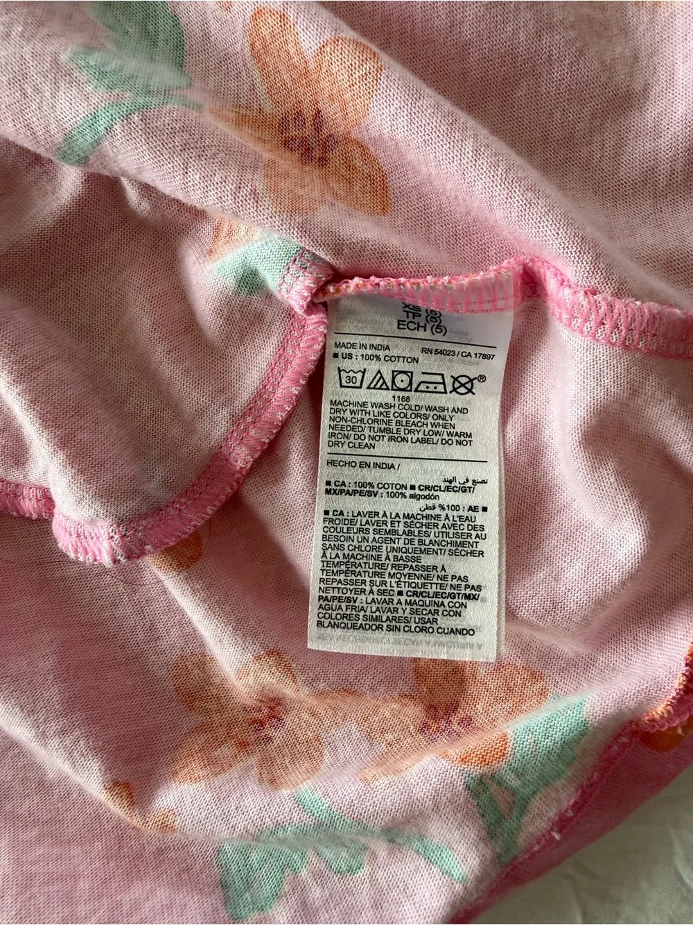 Old Navy Pink Floral Ruffle Sleeve Dress